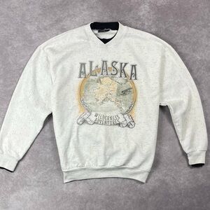 [175] Vintage Alaska Wilderness Adventure XL Size 90s Crewneck Sweatshirt